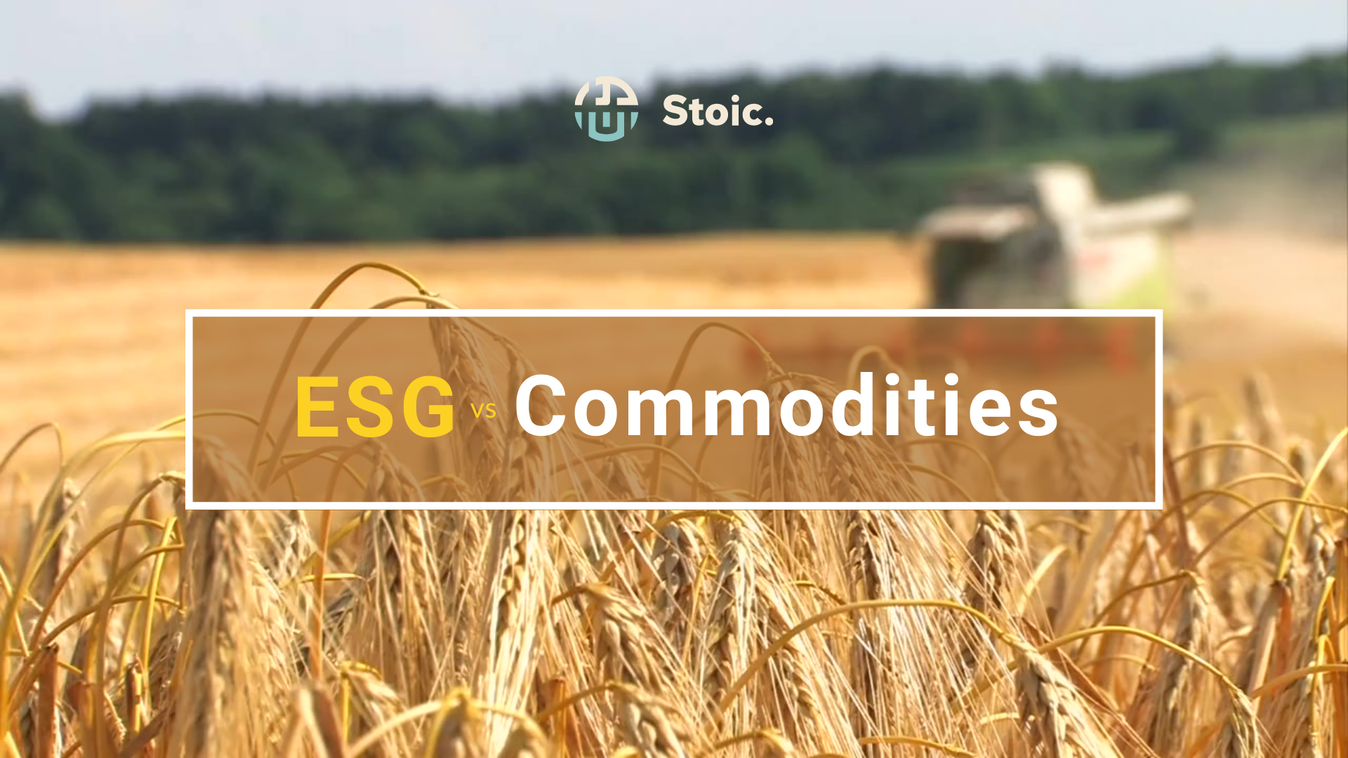 ESG vs Commodities photo